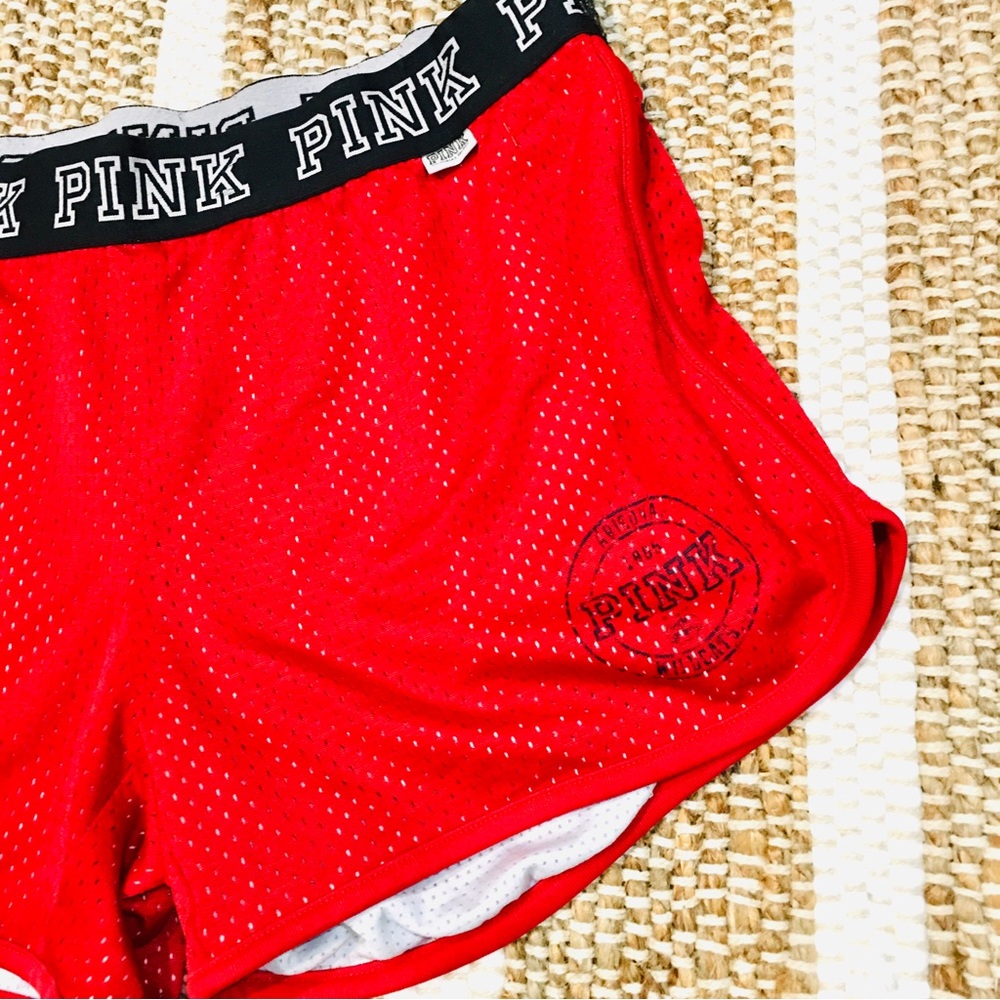 Victoria Secret Pink Arizona sports shorts red basketball yoga college a